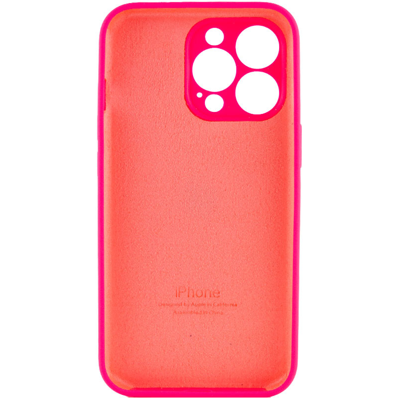 Silicone Case Full Camera Protective (AA) для iPhone 13 Pro Max (Barbie pink)-1